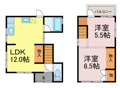 的形町戸建の物件間取画像