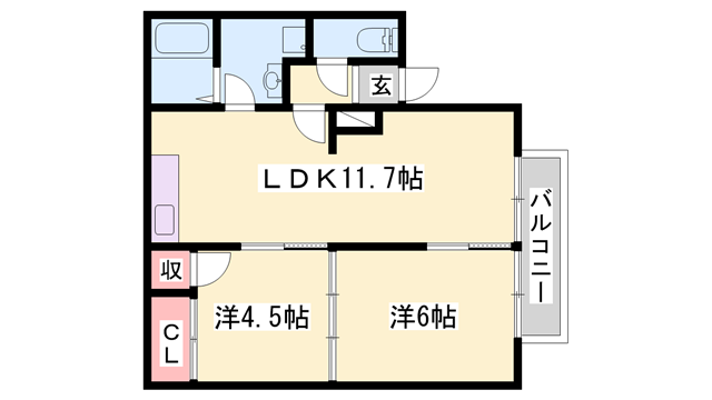 物件間取画像