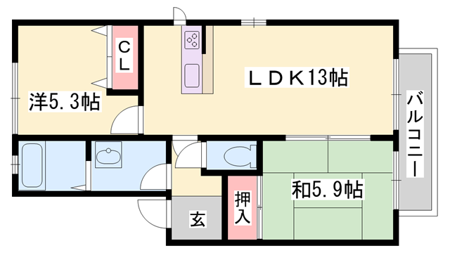 物件間取画像