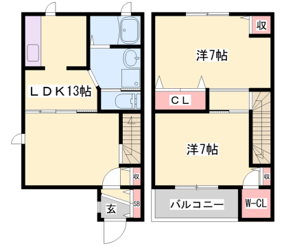 物件間取画像