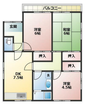 物件間取画像