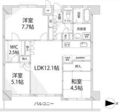 物件間取画像