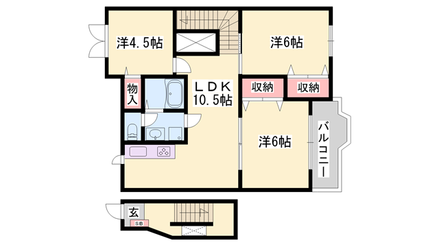物件間取画像