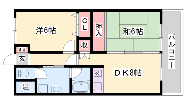 小玉ハイツの物件間取画像