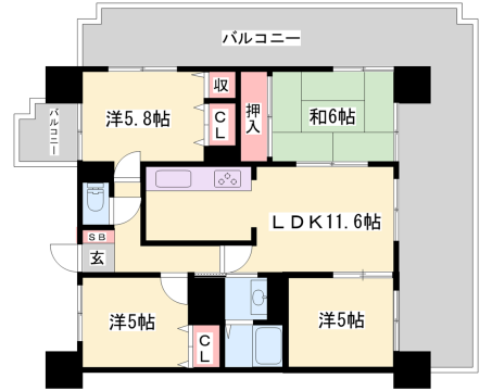 物件間取画像