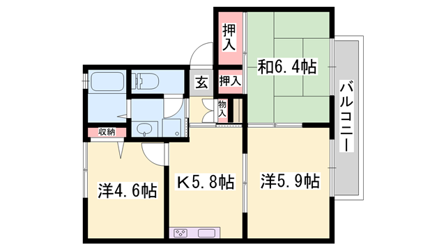 物件間取画像
