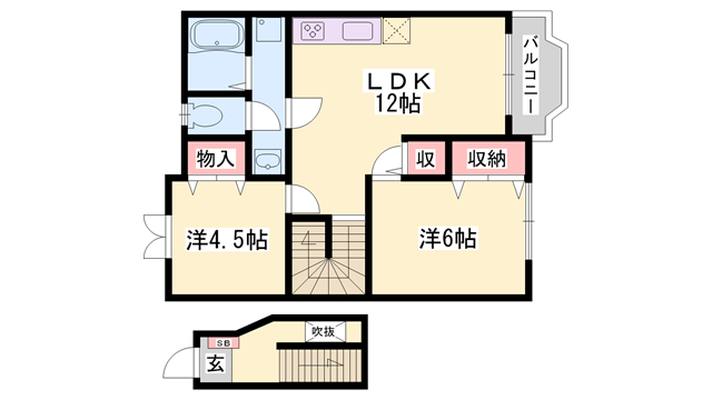 物件間取画像