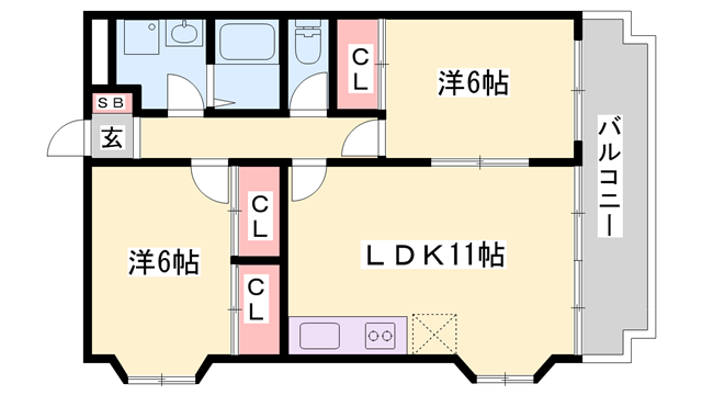 物件間取画像