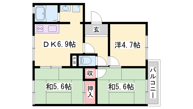 物件間取画像