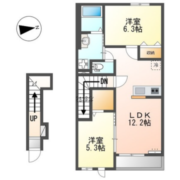物件間取画像