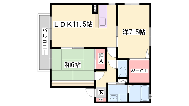物件間取画像