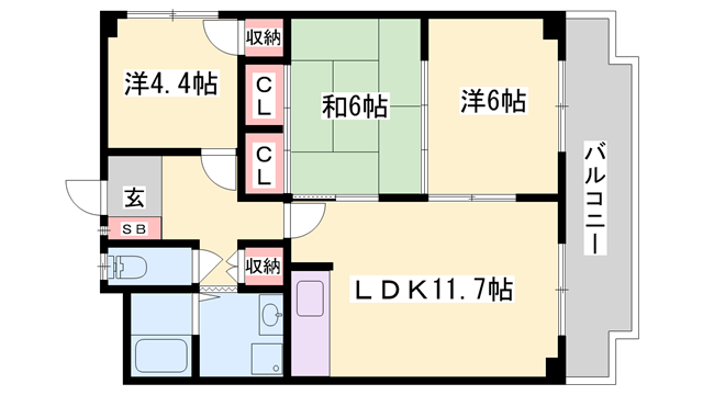 物件間取画像