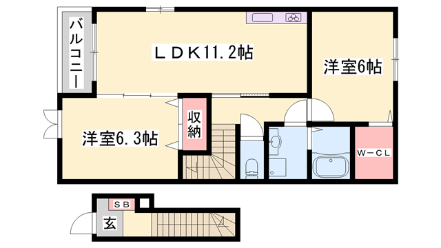 物件間取画像