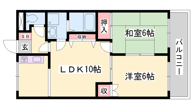 物件間取画像