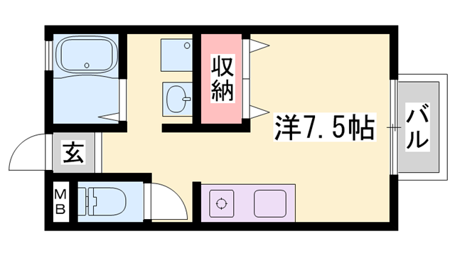 メゾンドールの物件間取画像