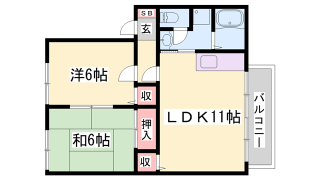 物件間取画像