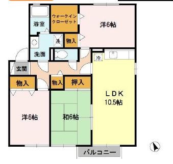 物件間取画像