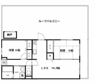 ディーズコートの物件間取画像