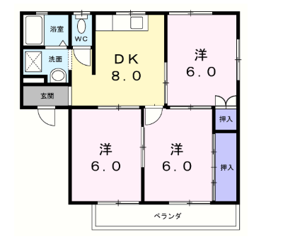 物件間取画像