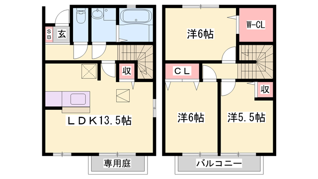 物件間取画像