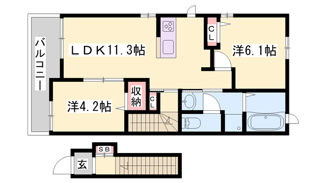 物件間取画像