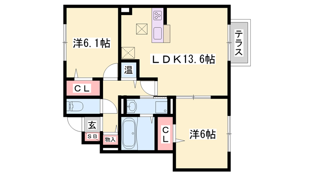 物件間取画像