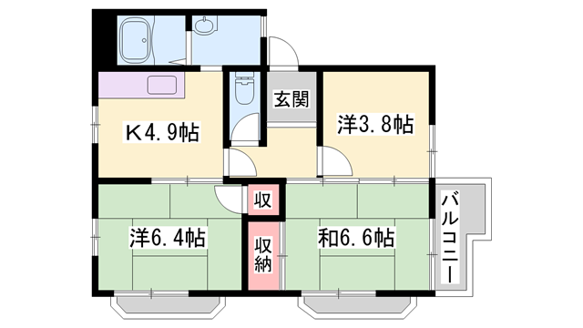 物件間取画像