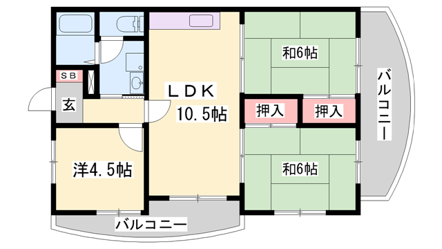 物件間取画像
