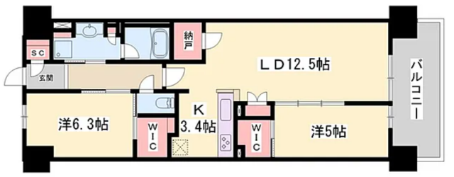 物件間取画像