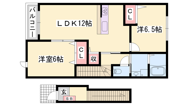 物件間取画像