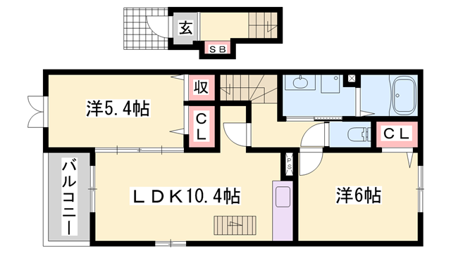物件間取画像