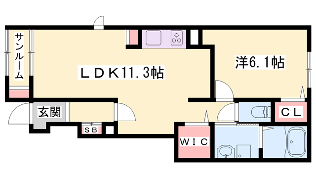 物件間取画像