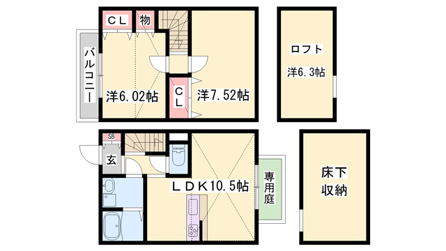 物件間取画像