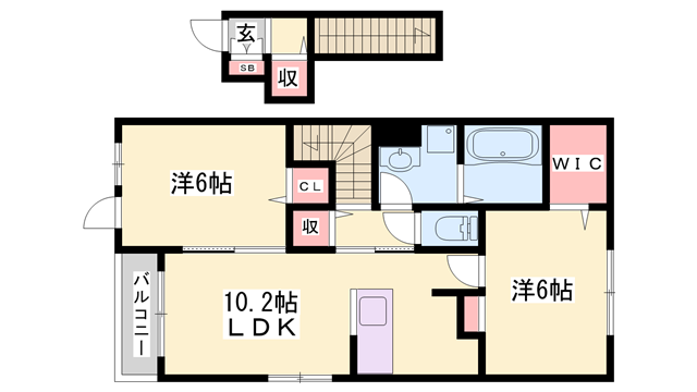 プルミエルAの物件間取画像