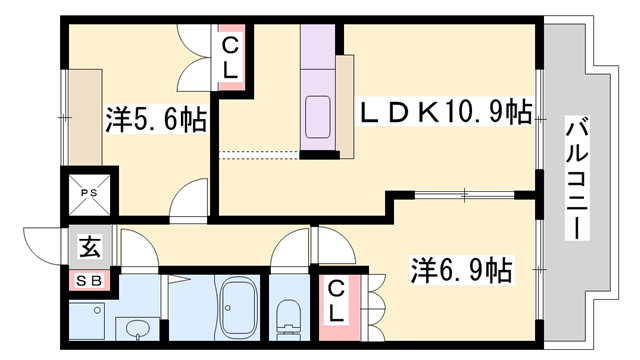 物件間取画像