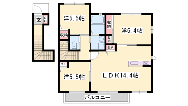 物件間取画像