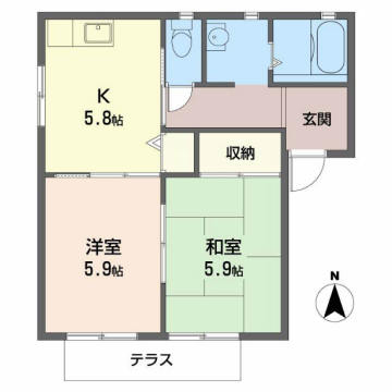 物件間取画像