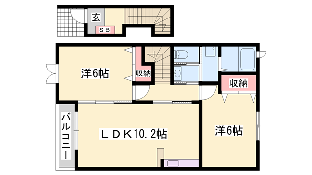 物件間取画像