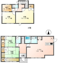 物件間取画像