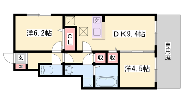 物件間取画像