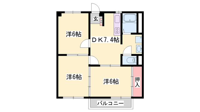 物件間取画像