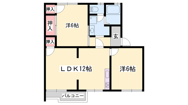 ハイツ美津野の物件間取画像