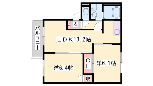 物件間取画像