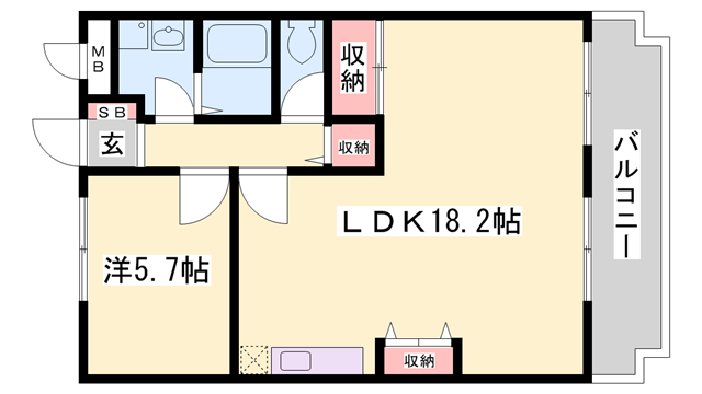 物件間取画像