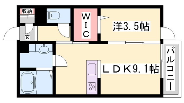 アベニールの物件間取画像