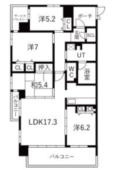 物件間取画像
