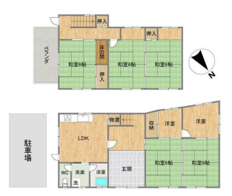 物件間取画像
