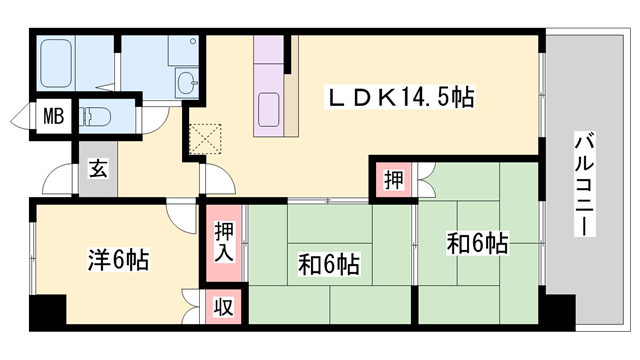 物件間取画像