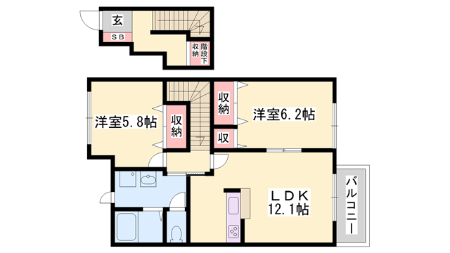 物件間取画像