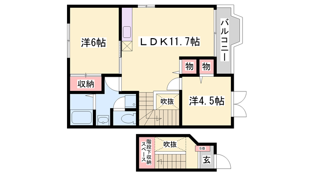 物件間取画像